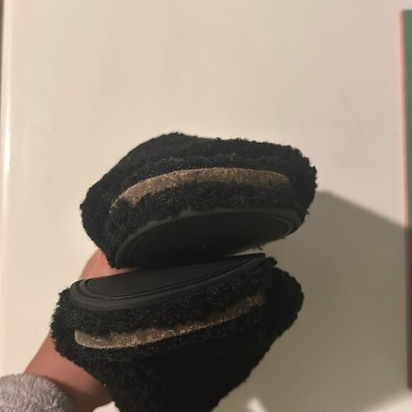 Lucky Brand Gadini Woman’s faux shelling open toe slide slippers black size 7 - Picture 4 of 6